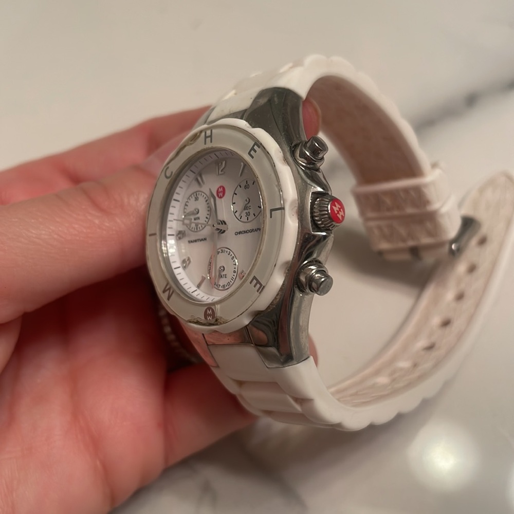 WHITE RUBBER MICHELE WATCH - Picture 6 of 6